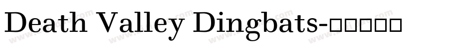 Death Valley Dingbats字体转换